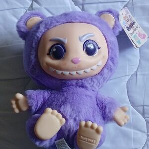 Onikuma Purple Vinyl Plush Monster Character 10" RARE New With Tags Anime